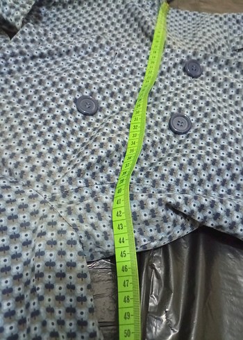 Düğmeli  Uzun Kadın Kaban - Görsel 7