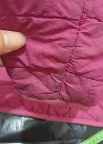 Pembe Kapüşonlu Kadın Kış Montu - Görsel 6