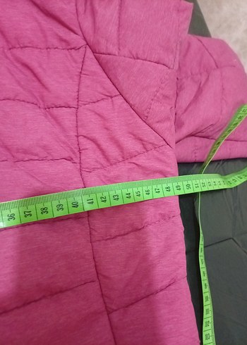 Pembe Kapüşonlu Kadın Kış Montu - Görsel 4