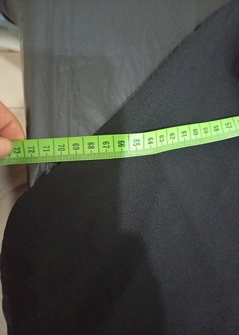 Uzun Siyah Salaş Elbise, Yüksek Yaka, Drapeli - Görsel 6