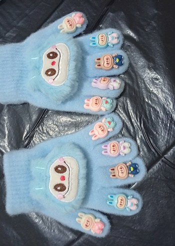 labubu çocuk eldiven - Görsel 3