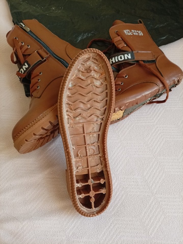 Kahverengi Deri Kadın  Topuklu Bot - Görsel 5