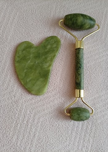 Yeşim Taşından Masaj Aleti ve Gua Sha Seti - Görsel 5