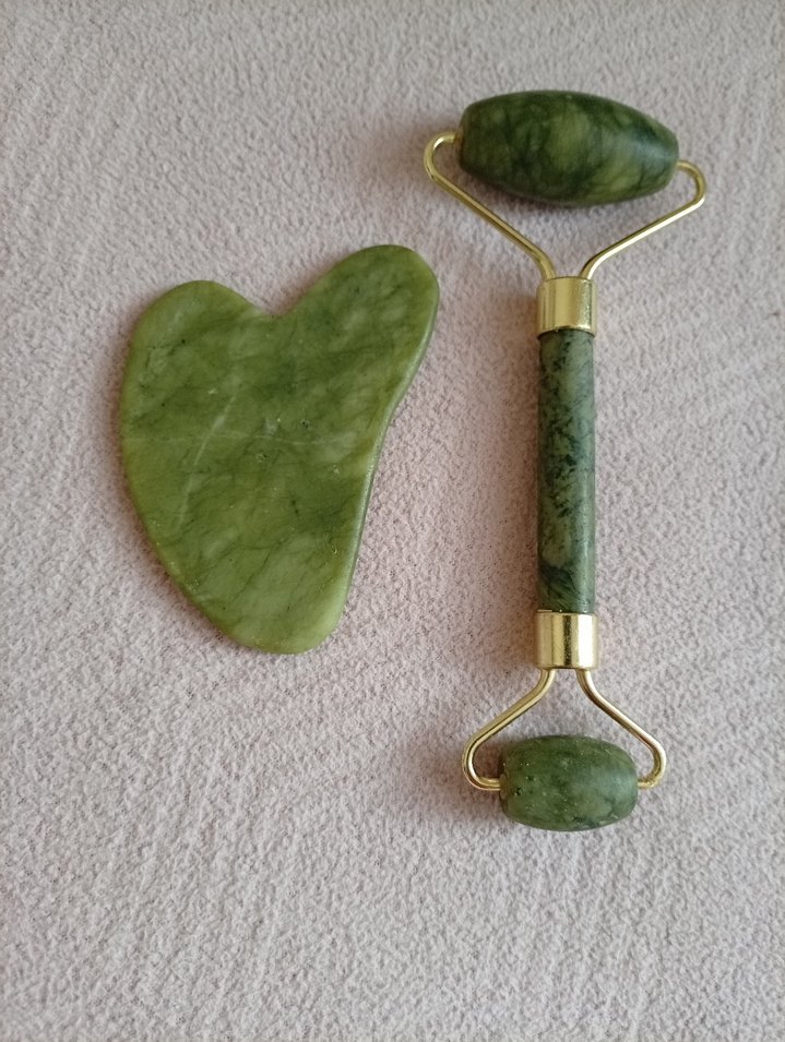 Yeşim Taşından Masaj Aleti ve Gua Sha Seti - Görsel 5