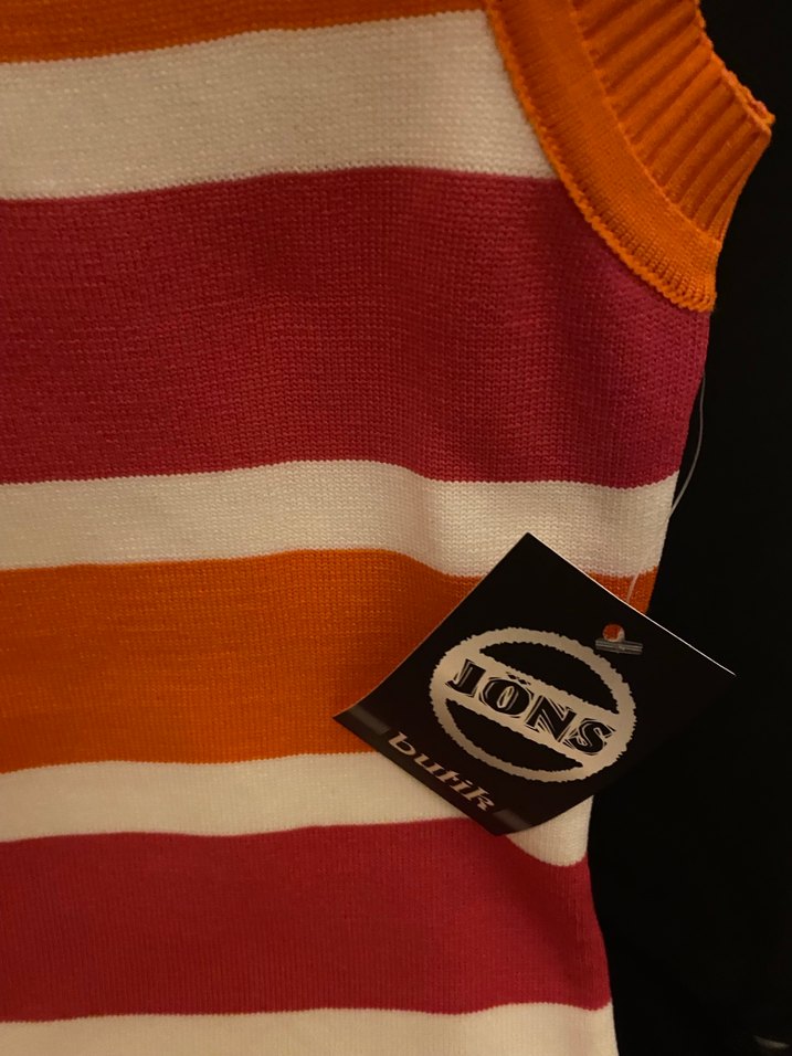 Pomella Turuncu Baskılı Kadın Triko - Görsel 3