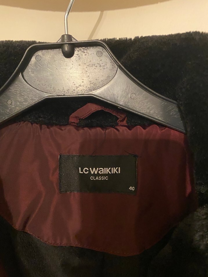 Bordo Kürklü Kadın Kışlık Mont - Görsel 3