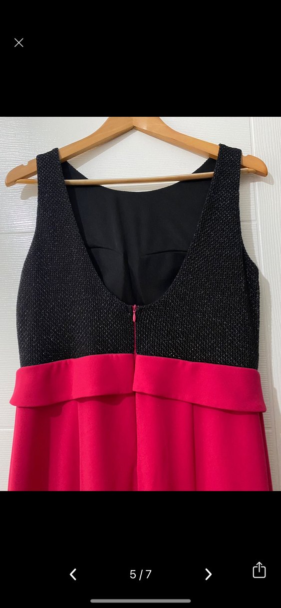 Abiye elbise Balık form Fuşya - Görsel 5