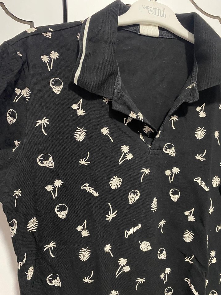 Siyah Baskılı Erkek Çocuk Kısa Kollu tişört - Görsel 2