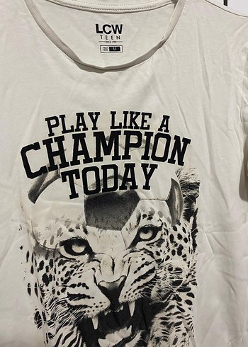 Beyaz Baskılı Erkek Tişörtü, Kısa Kollu, Pamuk - Görsel 3