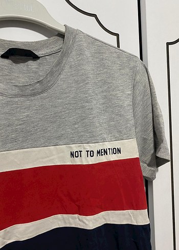 Gri Renkli Kısa Kollu Pamuklu Tişört - Görsel 3