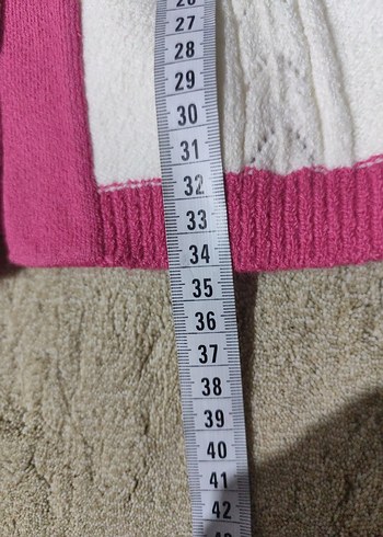 Renkli Nakışlı Kız Triko Hırka - Görsel 5