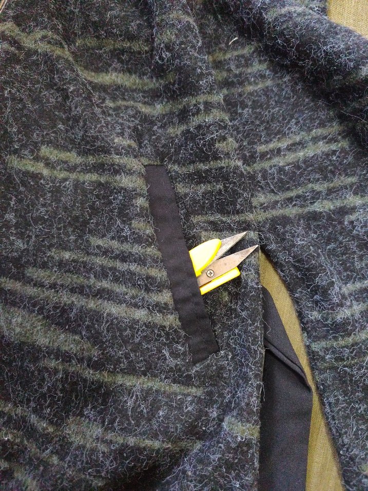 Gri Kapüşonlu Uzun Örme kiz Ceket - Görsel 2