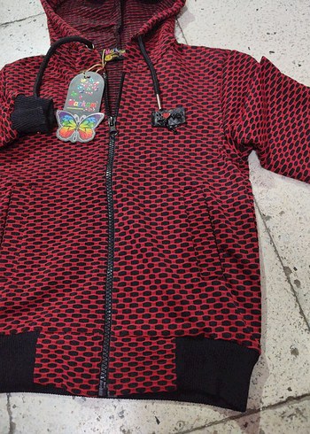 Kapüşonlu Fermuarlı kız Çocuk Ceket - Görsel 4