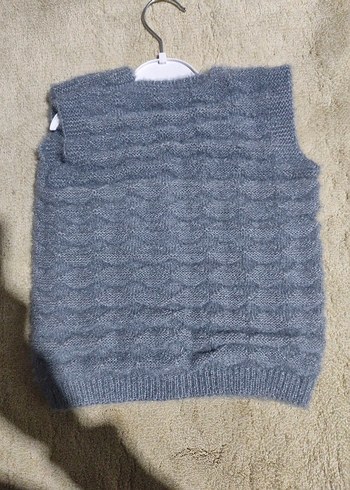 Erkek Çocuk Gri Örgü Süveter - Görsel 2