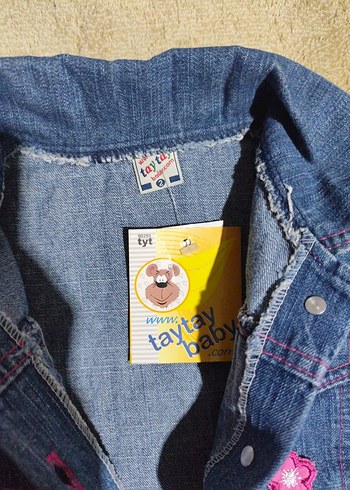 Kız Çocuk Kot Ceket - Görsel 5