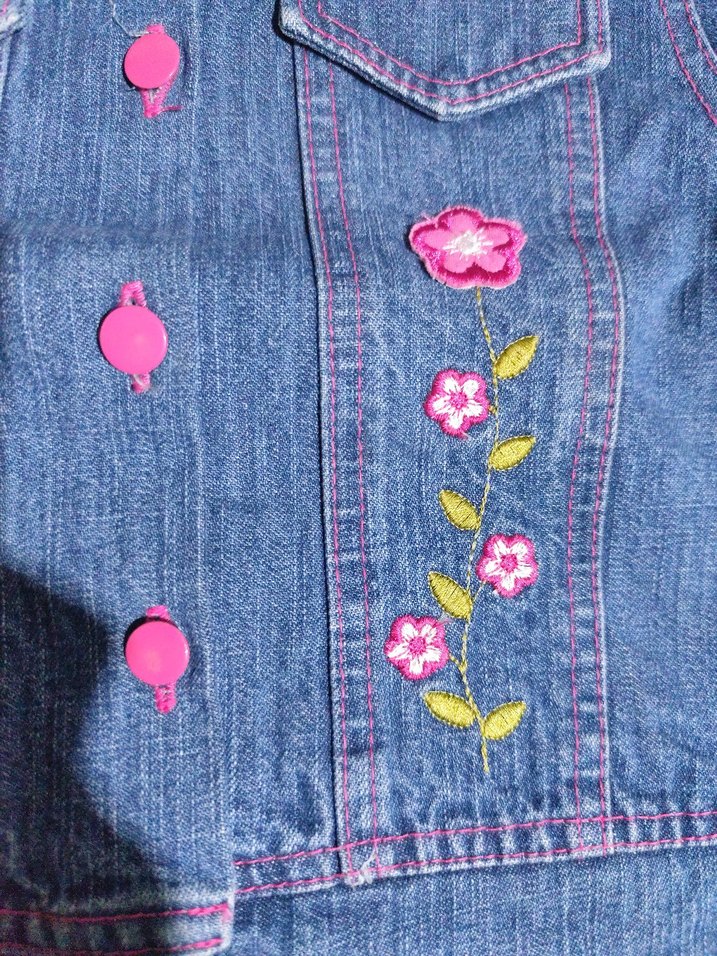 Kız Çocuk Kot Ceket - Görsel 3