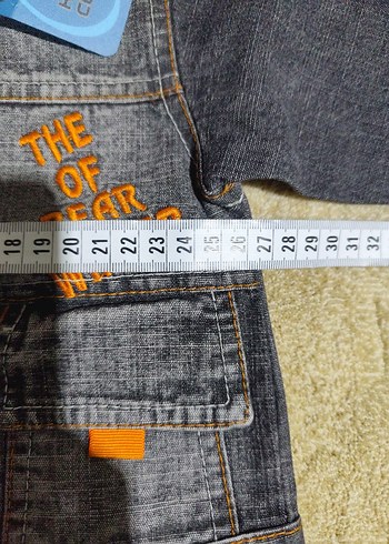 Düğmeli Gri Erkek Çocuk Kot Ceket - Görsel 6