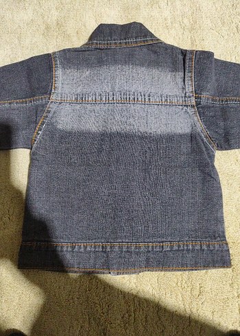 Düğmeli Gri Erkek Çocuk Kot Ceket - Görsel 2