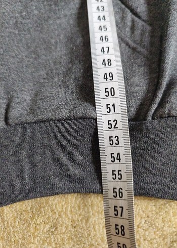 Gri Kapüşonlu Nakışlı Kız Sweatshirt - Görsel 7