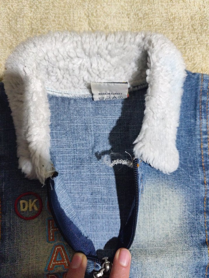 Erkek Çocuk Kürklü Denim Ceket - Görsel 3