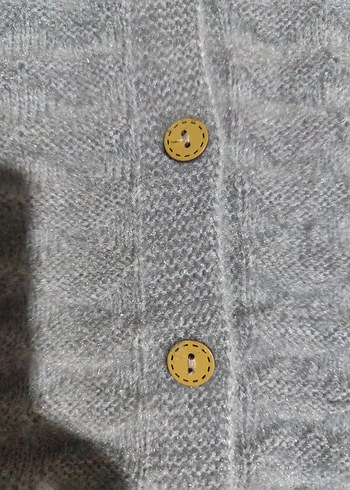 Gri Erkek Çocuk V Yaka Örgü Süveter - Görsel 3