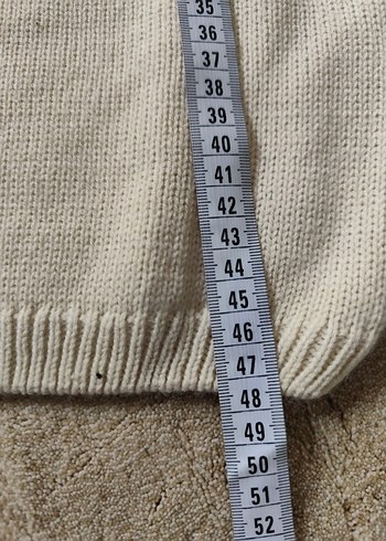 Kız Çocuk Triko Uzun Kollu Bej Kazak - Görsel 6