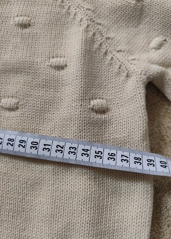 Kız Çocuk Triko Uzun Kollu Bej Kazak - Görsel 5