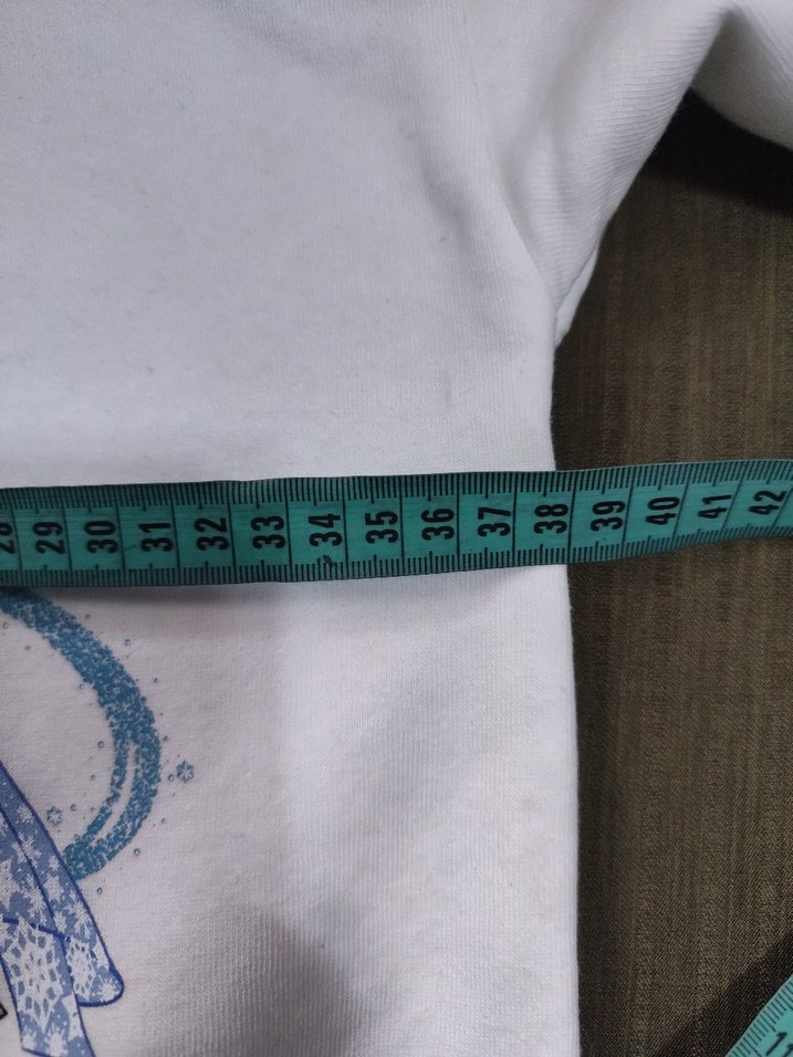 Beyaz Baskılı Kız Çocuk Sweatshirt - Görsel 5