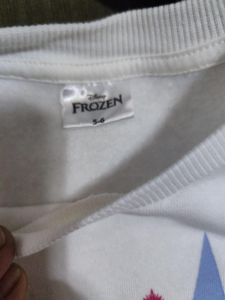 Beyaz Baskılı Kız Çocuk Sweatshirt - Görsel 4