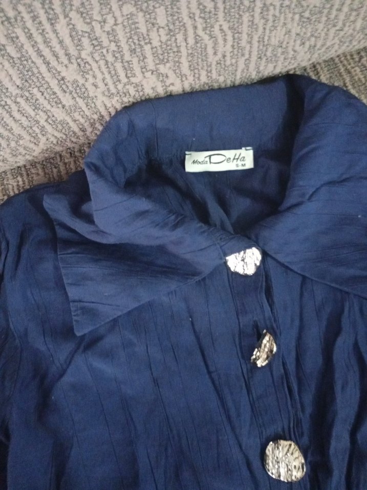 Lacivert Düğmeli Pantolonn Kadın takım - Görsel 2