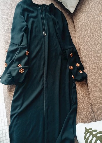 i Siyah Uzun Kadın Elbise ferace - Görsel 2