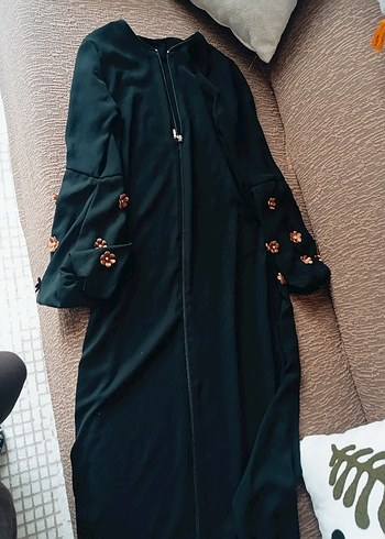 i Siyah Uzun Kadın Elbise ferace - Görsel 3