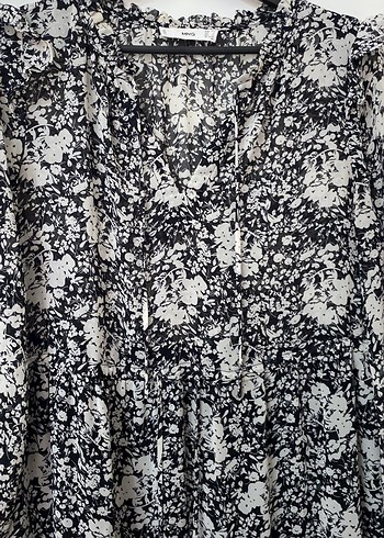 Uzun Gri Bohem Elbise - Görsel 2