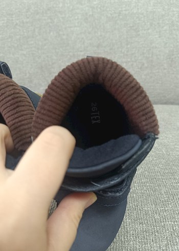 Erkek Çocuk Koyu Mavi Cırtlı Bot - Görsel 4