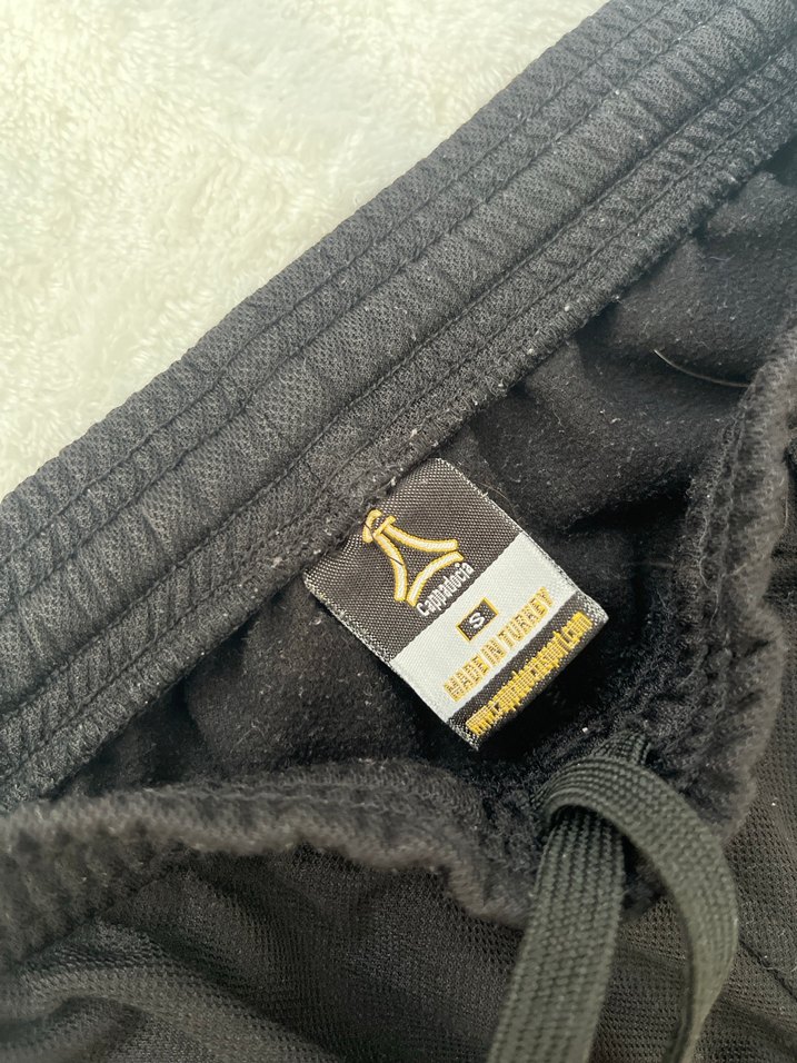 Unisex Siyah Çizgili Outdoor Eşofman Altı - Görsel 2