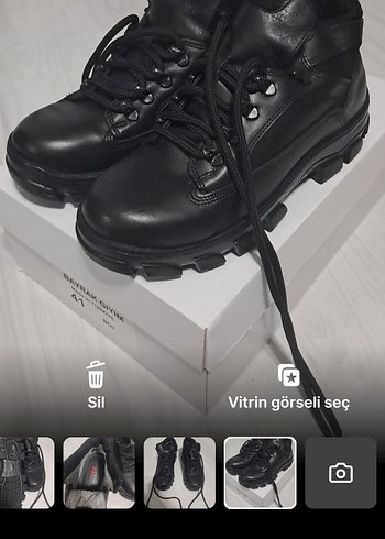 Siyah Goth Erkek Ayakkabı Bağcığı - Görsel 2