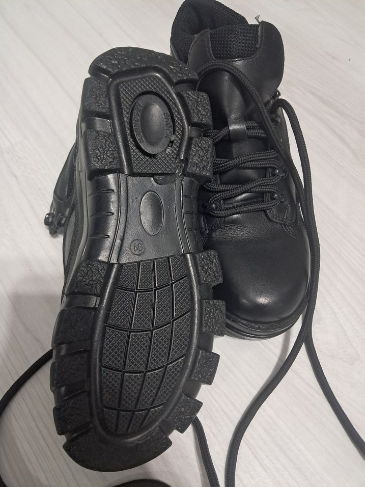 Siyah Goth Erkek Ayakkabı Bağcığı - Görsel 4