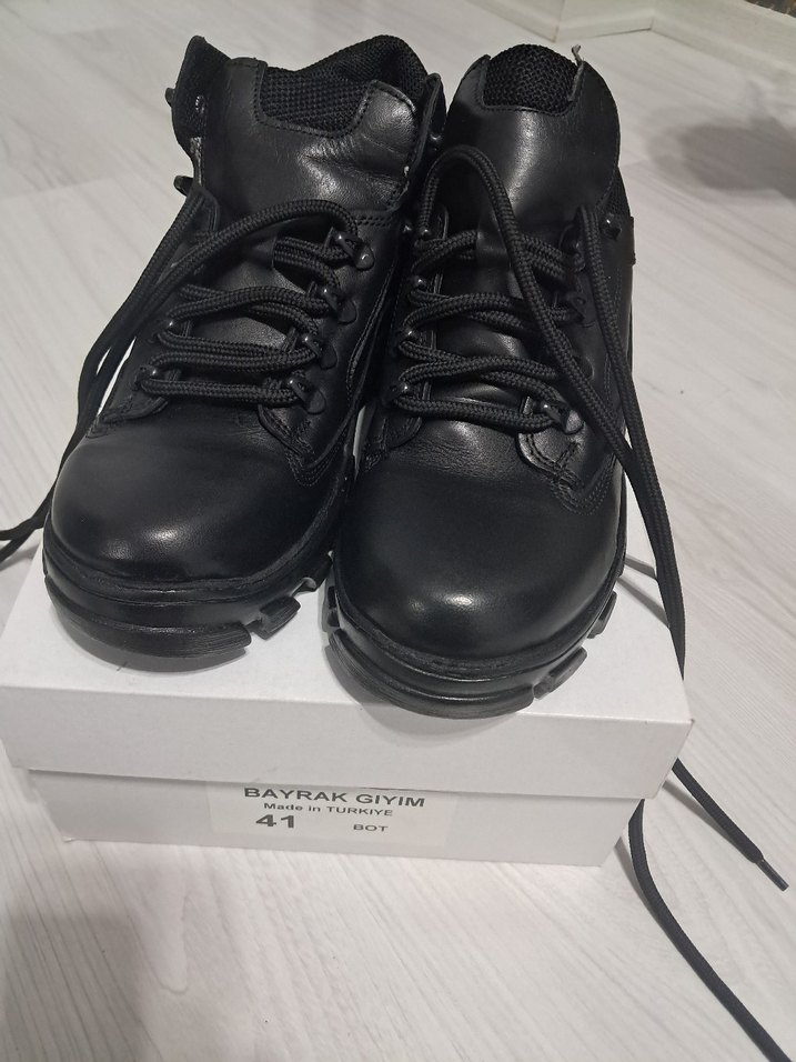 Siyah Goth Erkek Ayakkabı Bağcığı - Görsel 5