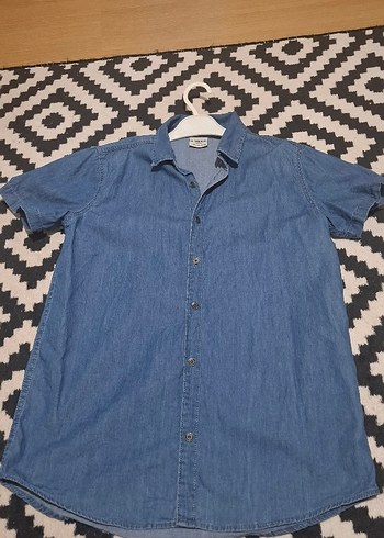 Erkek çocuk Kısa Kollu Denim Gömlek