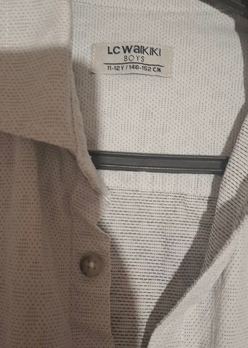 LC Waikiki Gri Kısa Kollu Erkek Çocuk Gömlek