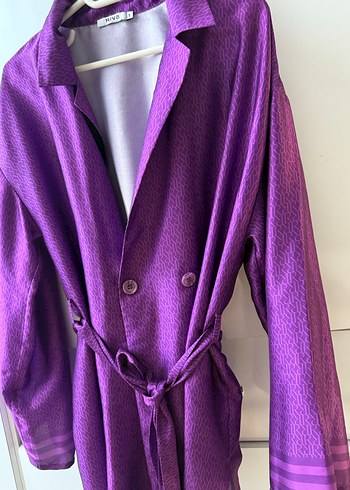 Parlak Mor Uzun Kadın kimono
