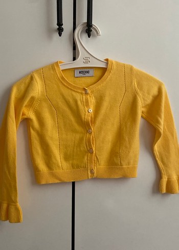 Moschino Moschino Sarı Düğmeli Kız Çocuk Hırka