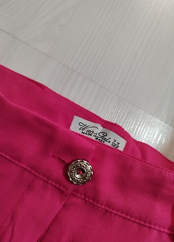Pembe kumaş pantolon