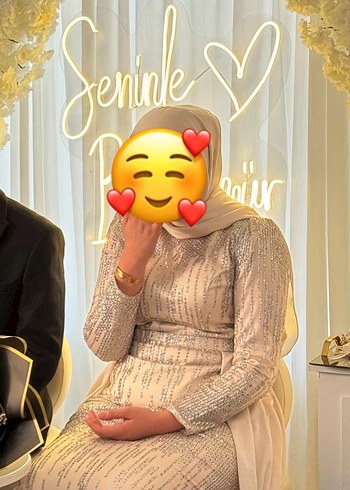 Uzun Kollu Gri Fitted Henna Elbise - Görsel 6