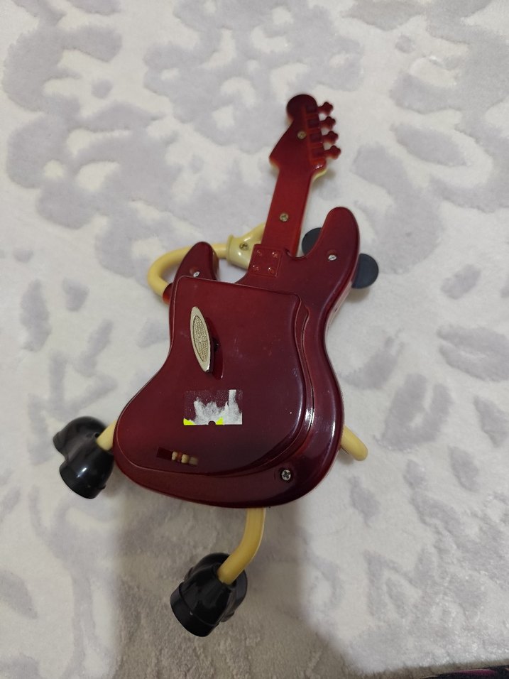 Renkli Kahverengi Mini Gitar Figürü müzik kutusu - Görsel 3