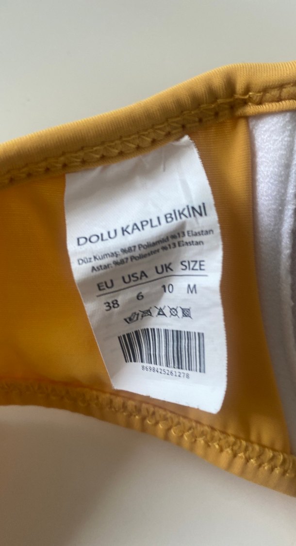 Sarı Bohem Tarzı Kadın Bikini - Görsel 3