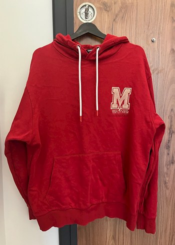 Kapüşonlu Kırmızı Erkek Sweatshirt