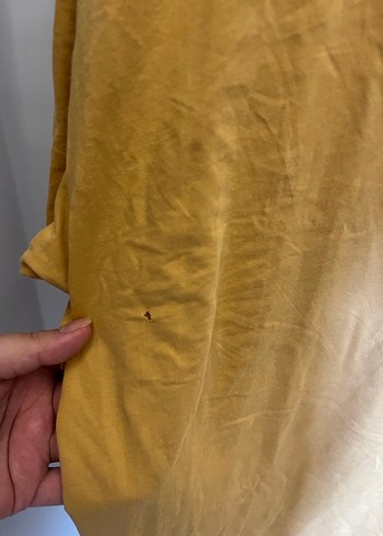 Sarı Pamuklu Baskılı erkek Tişört - Görsel 4