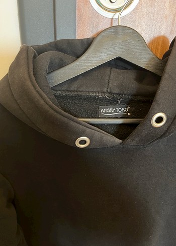 Siyah Kapüşonlu Kadın Sweatshirt - Görsel 2