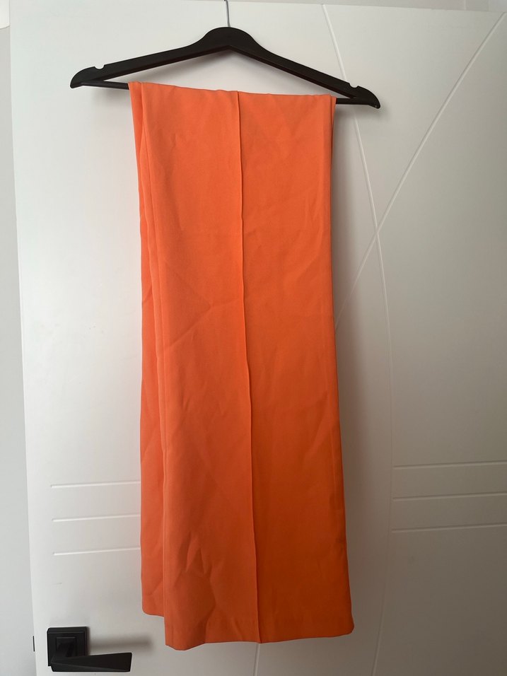 Turuncu Kadın Blazer Ceket pantolon 2li takım - Görsel 5